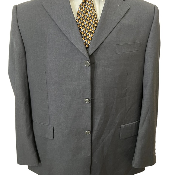 ELEGANTE UOMO MENS DRESS BLAZER SIZE 44R, 70% POLY. 30% RAYON. - Picture 4 of 10